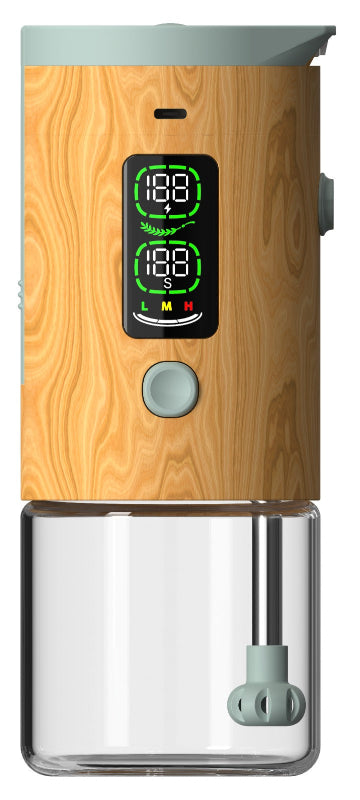 Rabbajam Terpene Timber Wood color bong can be seen in image.